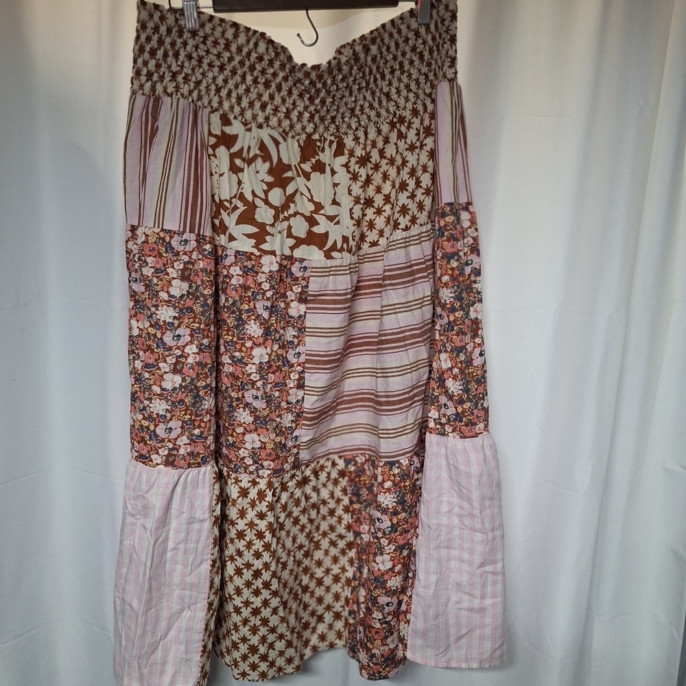 Universal Thread Brown and White Quilted Skirt - Picture 6 of 8